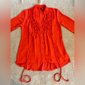 5/$25 Coral Blouse